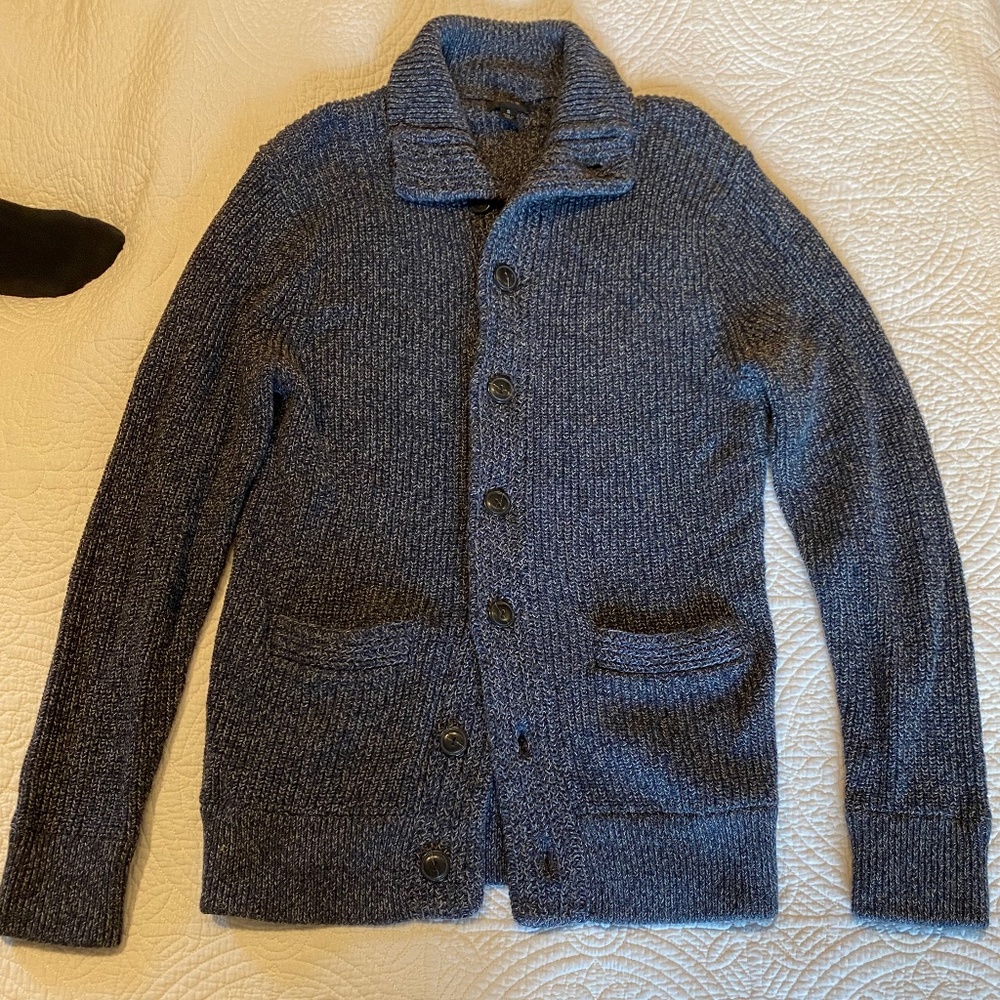 J. Crew Men's cable knit cardigan
